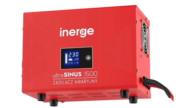 Zasilacz awaryjny ultraSinus 1500 W (1500VA/1000W) 12V/230V EPS-12-1500-W5 INERGE