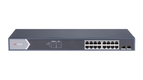Switch PoE 16-portowy 1Gbps + 2x SFP (zarządzalny) DS-3E1518P-SI