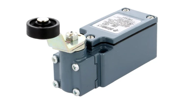 FM551 Wyłącznik krańcowy dźwignia R 40mm, rolka z tworzywa Ø20mm