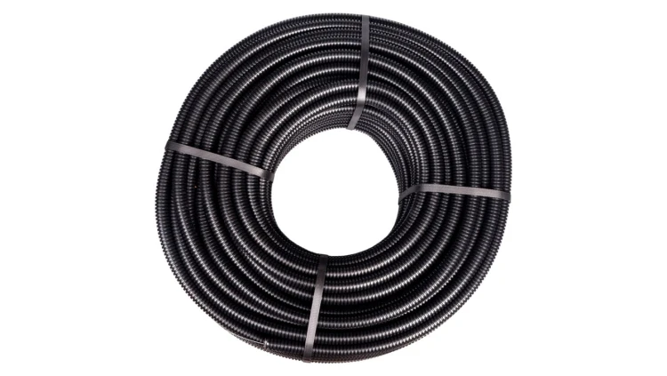 Rura karbowana z pilotem 20mm czarna 750N FK15/20F DX15120R /100m/