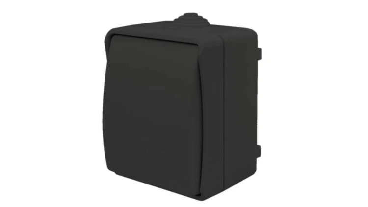 Łącznik świecznikowy natynkowy Aqua Plus IP54 antracyt / 40332