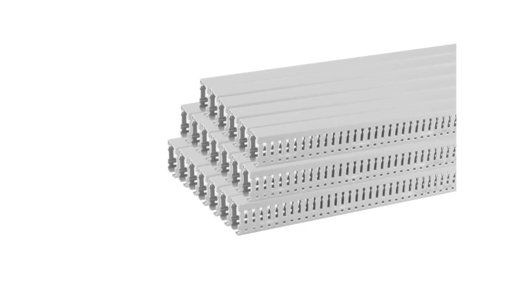 KORYTO KABLOWE KANAŁ GRZEBIENIOWY LISTWA PERFOROWANA DO SZAF 25x40 PACZKA (4/M/KG 25x40/P)
