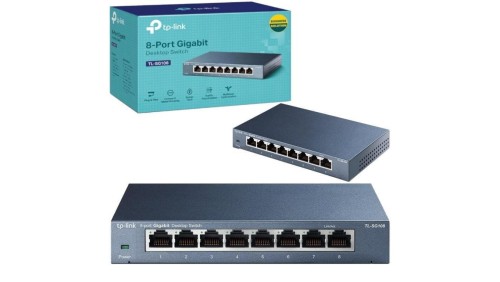 Switch desktop 8x port RJ45 (Gigabit Ethernet) przełącznik niezarządzalny TP-Link TL-SG108