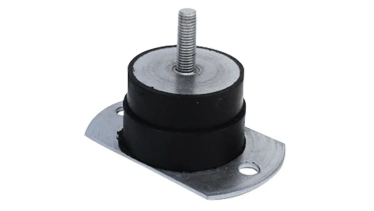 Mocowanie antywibracyjne, M12, Ø 127mm, H 50mm, 250, materiał: Guma naturalna 60 Shore A, RS PRO