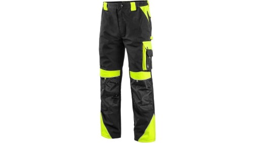 SPODNIE CXS DO PASA SIRIUS BRIGHTON CZARNO-ŻÓŁTE ROZM.56
