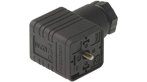 Złącze zaworowe serii GDM żeński 3-pinowe (2+PE) śrubowe M16 mostek prostowniczy warystor 230 V AC/DC 1 A GDML 2016 GB 1 grau