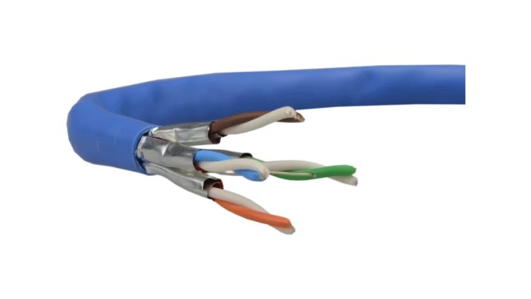 Kabel FTP kat.6a U/FTP 4x2x0,56 niebieski LSOH Telegärtner /500m/