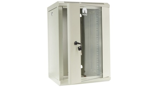 Szafa wisząca RACK 10 cali 9U 300mm szara NEKU TS
