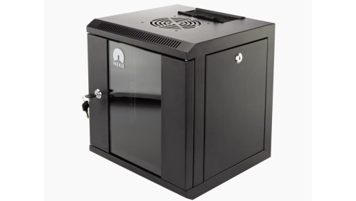 Szafa wisząca RACK 10 cali 6U 300mm czarna NEKU TS