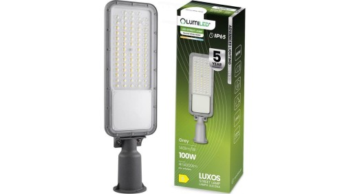 Lampa Uliczna LED LUXOS Przemysłowa Oprawa Drogowa 100W 14000lm 4000K IP65 Advanced Lighting Series LUMILED