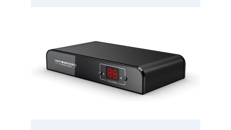Extender przełużacz sygnału HDMI po przewodzie koncentrycznym RG-6 RG-11 do 500m LKV379