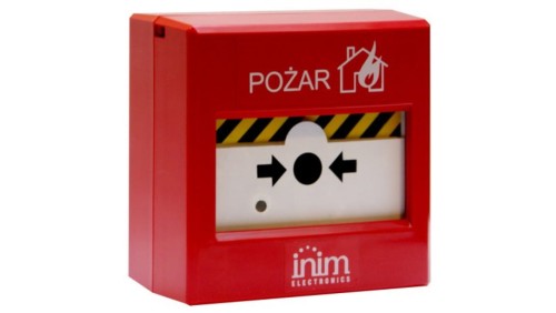 Ręczny ostrzegacz pożarowy, wewnętrzny, resetowalny z kluczykiem INIM IRIS IC0020