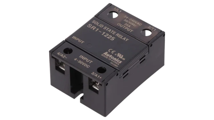 SR1-1225 Przekaźnik półprzewodnikowy, Uster: 4...30VDC, 25A, 24...240VAC