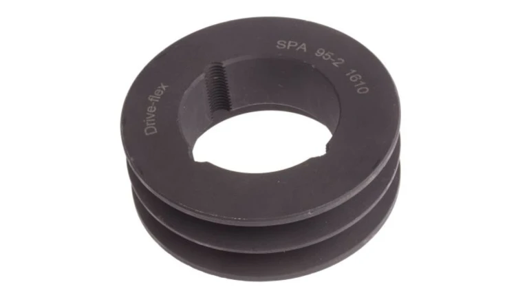 Krążek, śr. całkowita: 100.5mm, śr. otworu: 42mm, l. rowków: 2, Żeliwo, stal