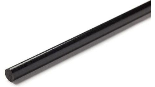 Pręt z plastiku wzmacnianego włóknem szklanym GRP, Ø 70mm x 1m, kolor: Czarny
