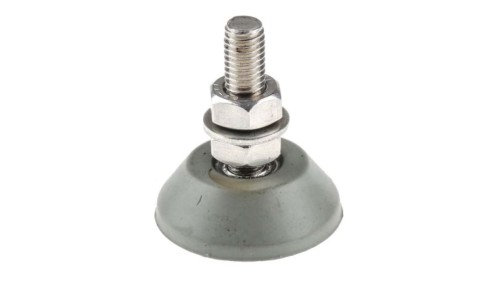Mocowanie antywibracyjne, M10, Ø 46mm, H 16mm, 25-200, materiał: Guma 55 Shore A, RS PRO