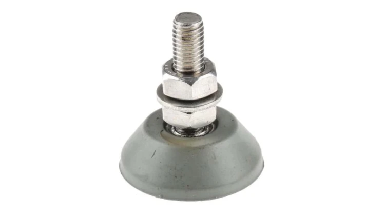 Mocowanie antywibracyjne, M10, Ø 46mm, H 16mm, 25-200, materiał: Guma 55 Shore A, RS PRO