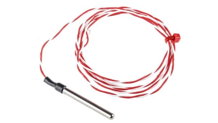 Termopara typ PT 1000, -50C do +200C 40mm kabel 1m, Stal nierdzewna