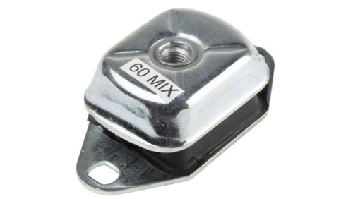 Mocowanie antywibracyjne, M12, Ø 114mm, 100, materiał: Guma naturalna 60 ShA NR, RS PRO