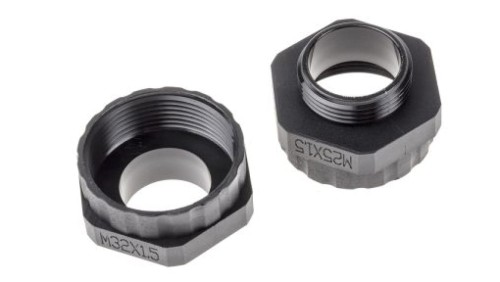 Adapter do dławnic kablowych, M25 → M32, materiał: Nylon 66, kolor: Czarny, RS PRO