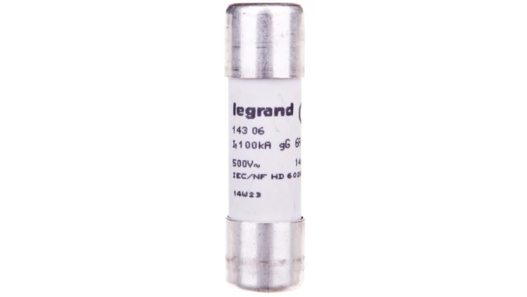 Wkładka bezpiecznikowa cylindryczna 14x51mm 6A gL 500V HCP 014306 /10szt./