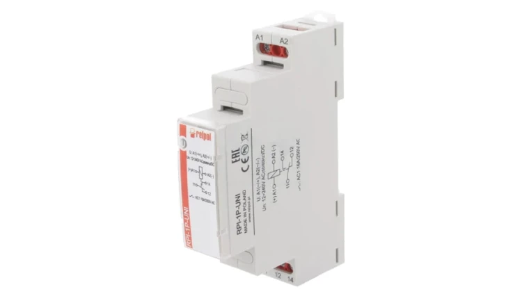 RPI-1P-UNI Przekaźnik: instalacyjny monostabilny SPDT 16A 90x17,5x64,6mm