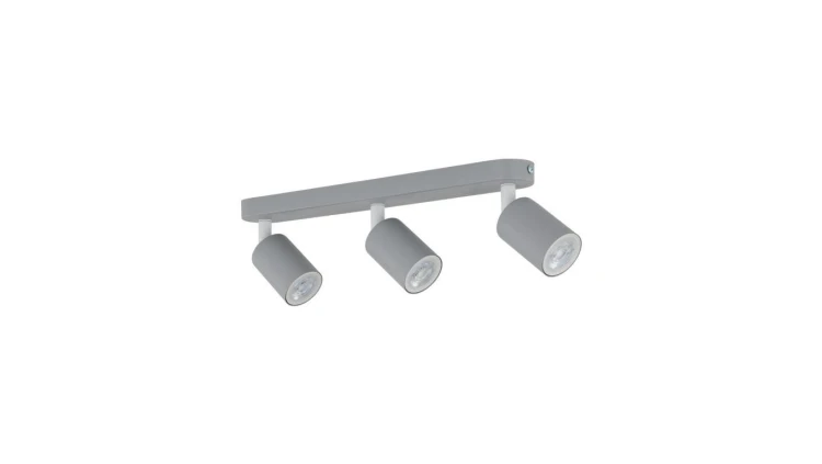 Sufitowe reflektorki na listwie LIVIA GRAY z regulacją 3*Gu10 10242 TK Lighting