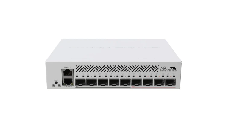 Switch 1x RJ45 1000Mb/s, 5x SFP, 4x SFP+, RouterOS L5 MikroTik CRS310-1G-5S-4S+IN