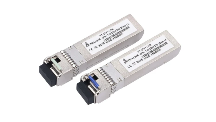 Moduł SFP+ WDM 10Gbps 1270/1330nm, single mode, 20km, LC, DOM, para, dedykowany dla HP/ARUBA Extralink SFP+ 10G