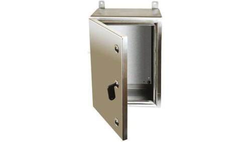 Szafka ścienna rozdzielcza, materiał: Stal nierdzewna 316, IP69K, 800 x 600 x 300mm, RS PRO