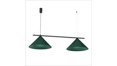 Lampa wisząca CAPITAL BLACK/GREEN 2XGX53 MLP1529 Milagro