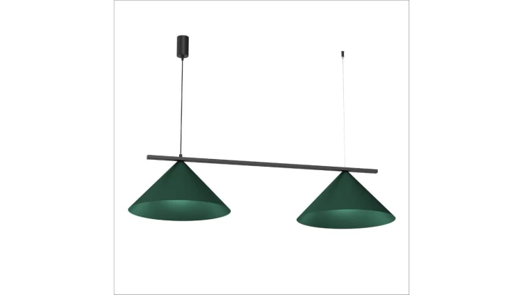Lampa wisząca CAPITAL BLACK/GREEN 2XGX53 MLP1529 Milagro