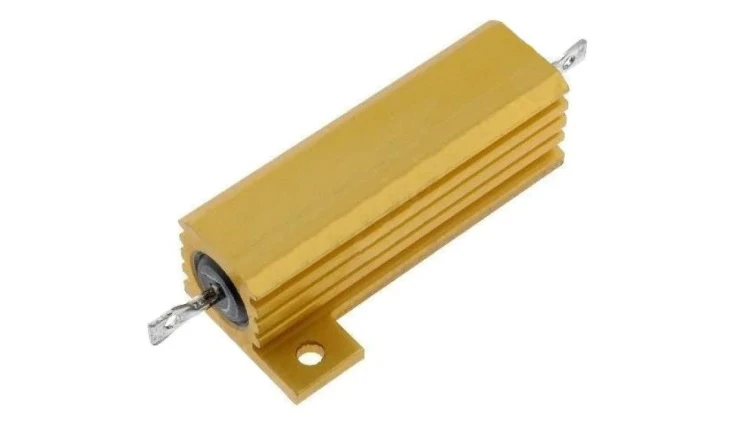 Rezystor drutowy z radiatorem przykręcany 50W 10 Ohm 0-1625984-5