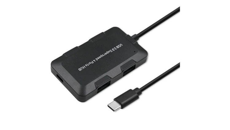 Qoltec Hub Adapter USB-C 3.1 5w1 4x USB 3.0 micro USB