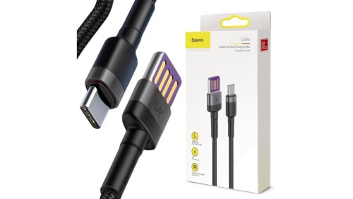 KABEL USB-A -USB-C Baseus Cafule CATKLF-PG1 100cm SuperCharge 40W 5A QC 3.0 W OPLOCIE