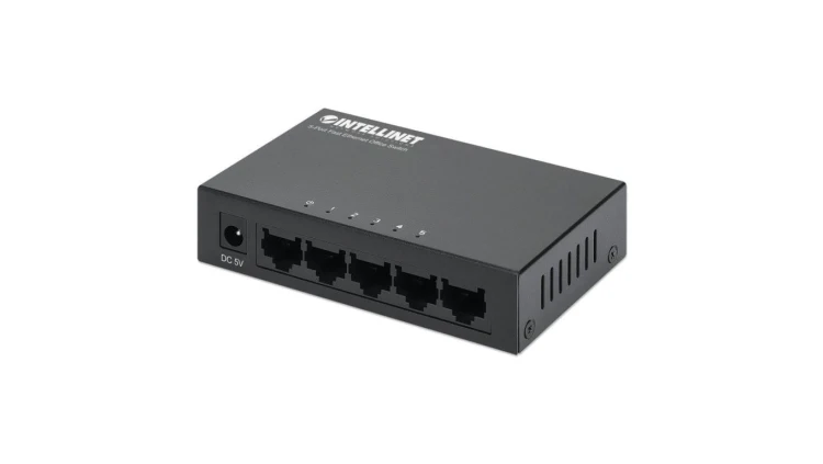 Switch Ethernet 5x 10/100Mbps RJ45 desktop metalowy 523301