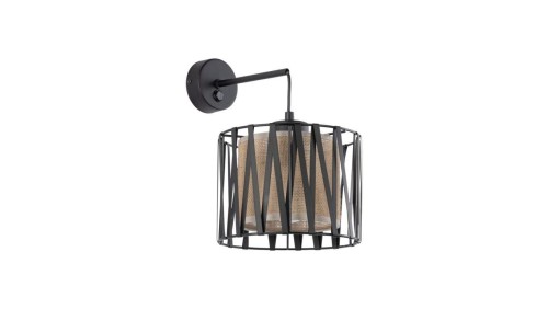 Kinkiet z podwójnym kloszem HARMONY Czarny 1xE27 5950 TK Lighting