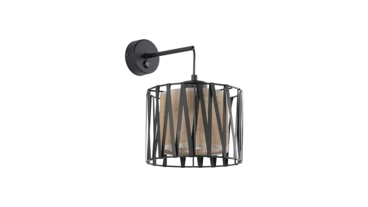 Kinkiet z podwójnym kloszem HARMONY Czarny 1xE27 5950 TK Lighting