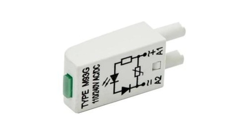 Moduł LV dioda LED zielona + warystor V 110-230V AC/DC M93G 854772