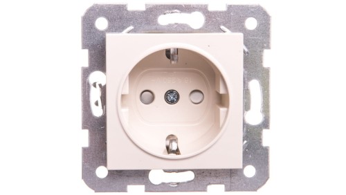 Karre Gniazdo Schuko, Kolor Krem / 90963708