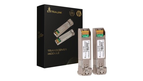 Moduł SFP28 25Gbps, LC/UPC Duplex, 1310nm, 10km, single mode, DOM Extralink SFP28 25G 2-Pack