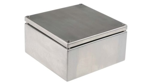 Puszka elektroinstalacyjna, 150 x 80 x 150mm, IP66, kolor Niemalowany, materiał Stal nierdzewna, RS PRO