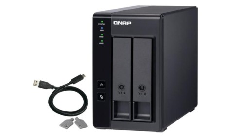QNAP TR-002 2-zatokowa jednostka rozszerzająca dla QNAP/PC, złącze USB-C, Tower