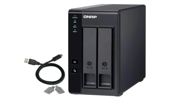 QNAP TR-002 2-zatokowa jednostka rozszerzająca dla QNAP/PC, złącze USB-C, Tower