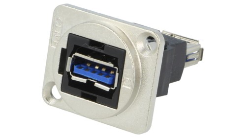 Łącznik USB A - USB A 3.0 FT metal 19x24mm CP30205NM