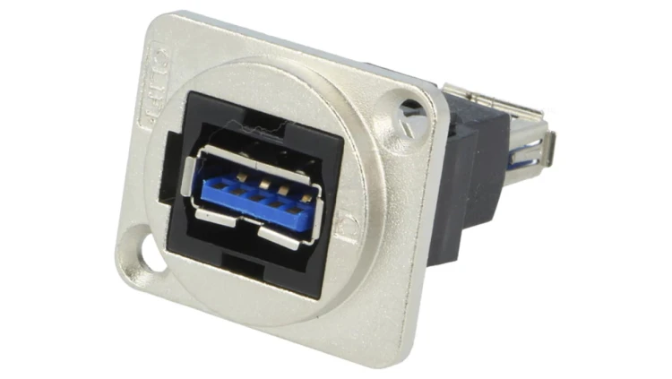 Łącznik USB A - USB A 3.0 FT metal 19x24mm CP30205NM