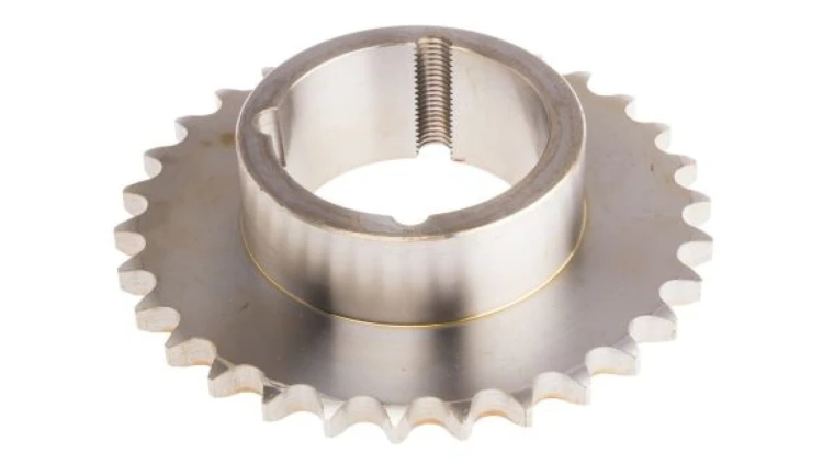 Koło łańcuchowe drabinkowe, 30 zębów, 12B-1, Nakrętka stożkowa, śr toczna: 182.25mm, Stal