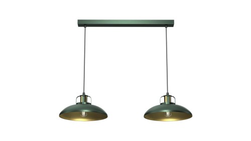 Lampa wisząca FELIX GREEN/GOLD 2xE27 MLP7710 Milagro