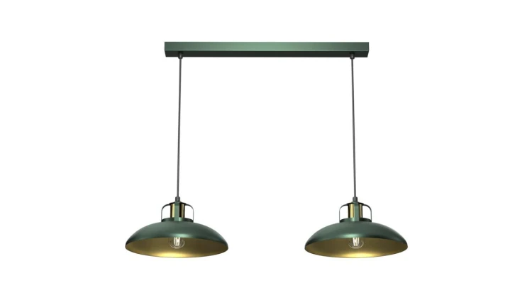 Lampa wisząca FELIX GREEN/GOLD 2xE27 MLP7710 Milagro