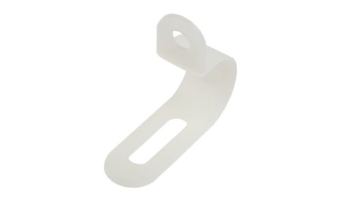 Zacisk typu P, Ø zew. 14.3mm, szer. 13mm, kolor: , kolor: Naturalny, materiał: Nylon